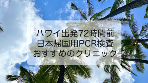 111ドル！2022/4/22 最安値⁉️ハワイから日本帰国用のPCR検査おすすめクリニックまとめ